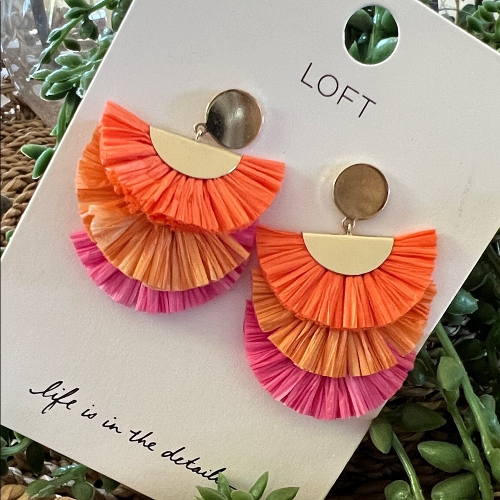 Ann Taylor LOFT Raffia Earrings